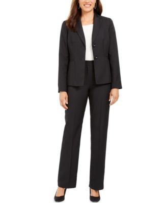 macy's black suit womens