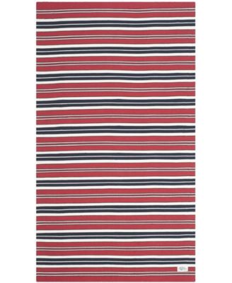 10168621 Lauren Ralph Lauren Leopold Stripe Lrl2462e Red Ou sku 10168621