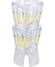 Stackable Juice and Water Beverage Dispensers with Stand, 2.8 Gallon