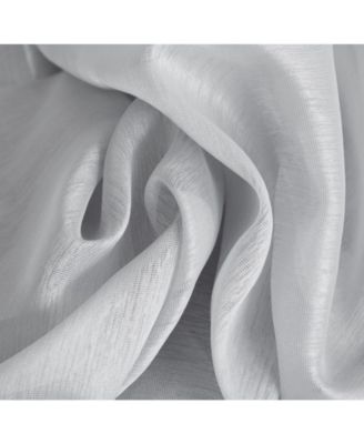 2 Piece Semi Sheer Voile Window Curtain Drapes Grommet Panels for Bedroom, Living Room & Kids Room