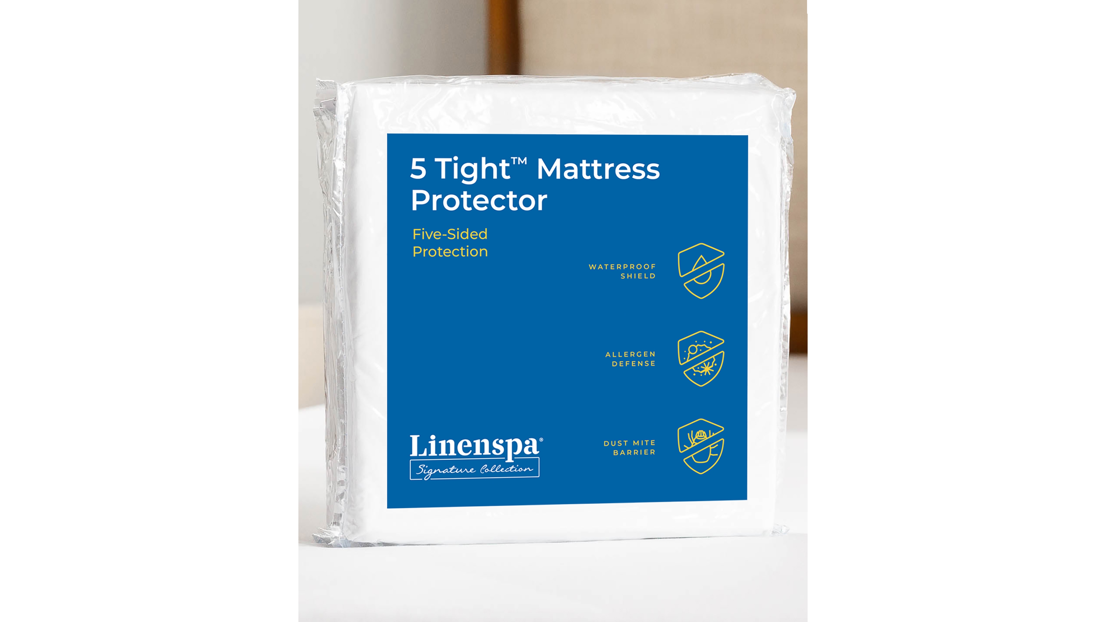 Linenspa Signature Collection 5Tight Five-Sided Mattress Protector, California King