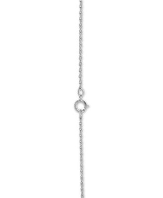 Diamond Heart Pendant Necklace (1/10 ct. t.w.) in Sterling Silver 