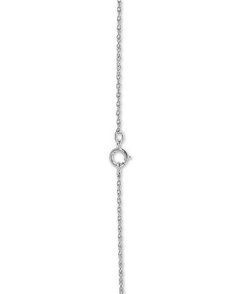 Macy's - Diamond Heart Pendant Necklace in Sterling Silver (1/10 ct. t.w.)