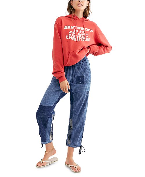 Free People Honey Bee Patched Capri Jeans Reviews Women