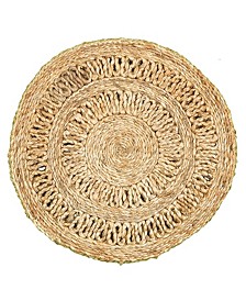 Natural  Natural Jute Rotary Placemats - Set of Two