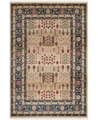 Lauren Ralph Lauren  Margaux LRL1297D Beige and Navy Area Rug Collection