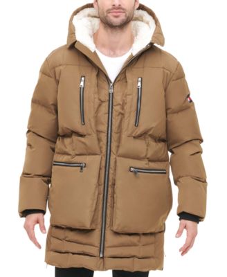 tommy hilfiger mens hooded parka