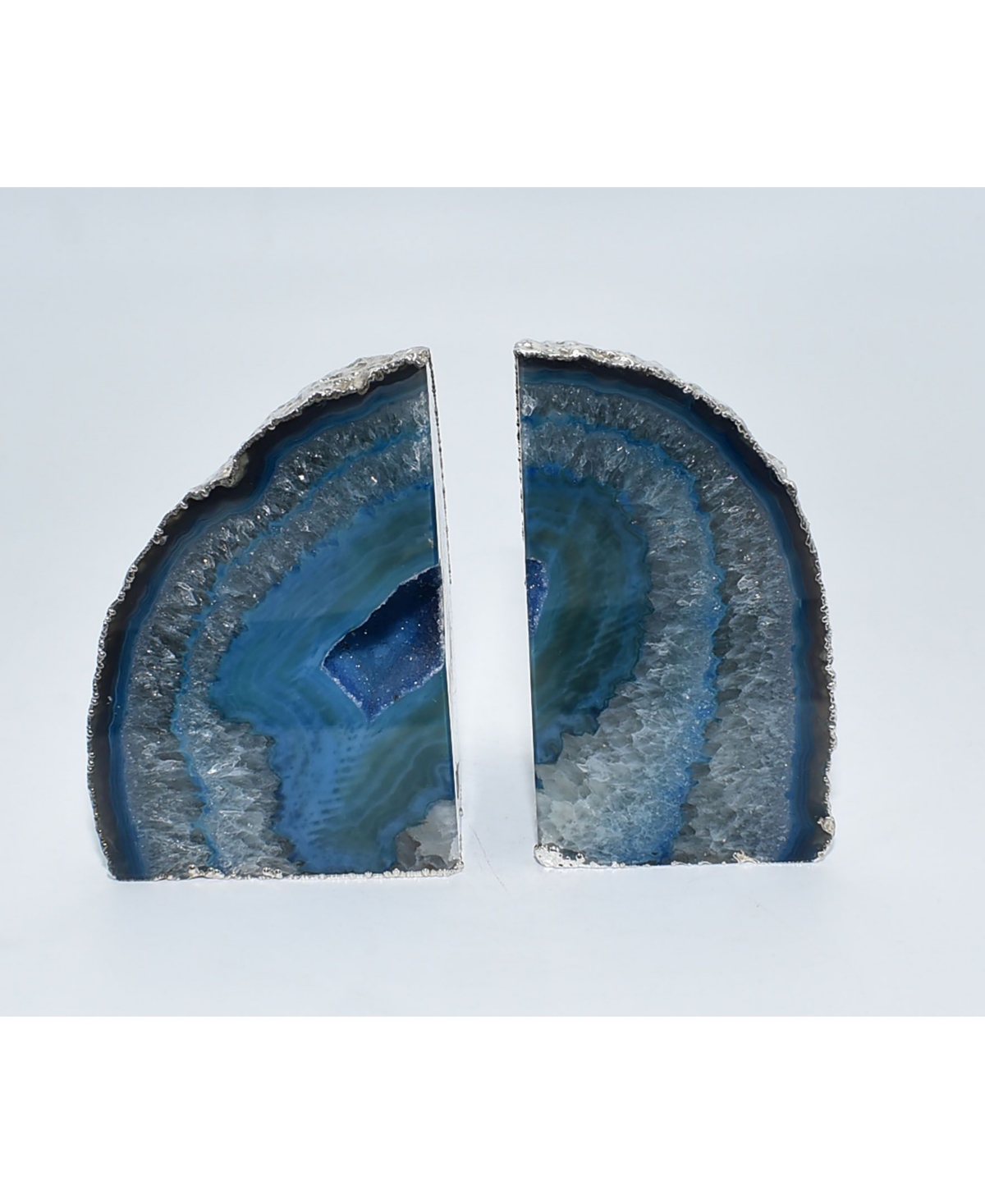 Nature's Decorations - Premium Silver-tone Trim Bookends