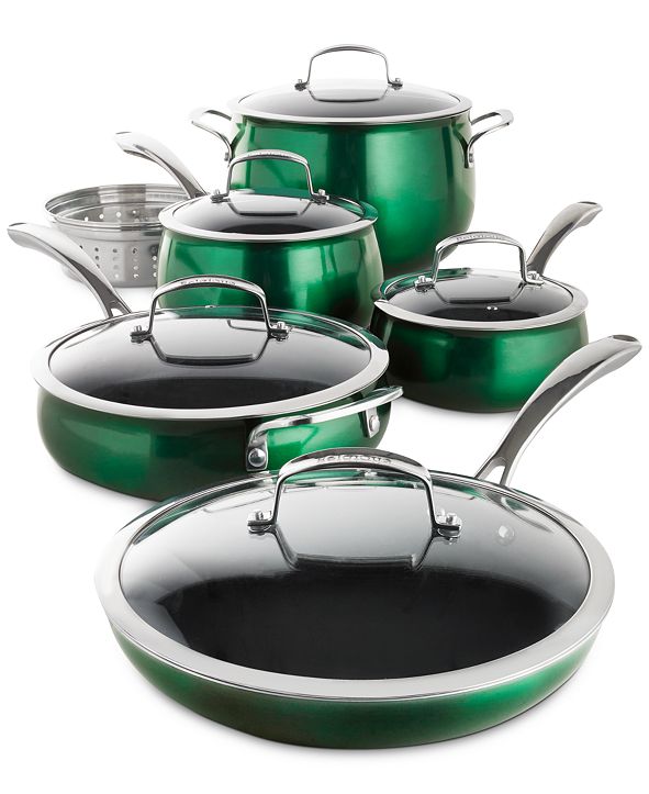 Belgique Aluminum 11-Pc. Cookware Set, Created for Macy's ...