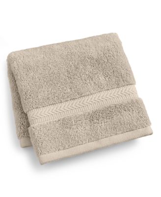 Hotel Collection Finest Elegance Luxury Turkish Cotton Washcloth, 13" x 13" - Flax, Washcloth