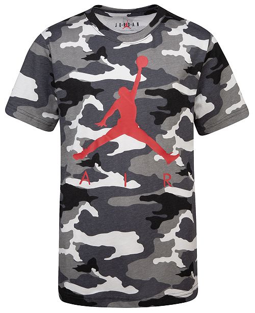 Jordan Big Boys Camo Print Air T Shirt Reviews Shirts Tees