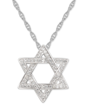 image of Cubic Zirconia Star of David 18