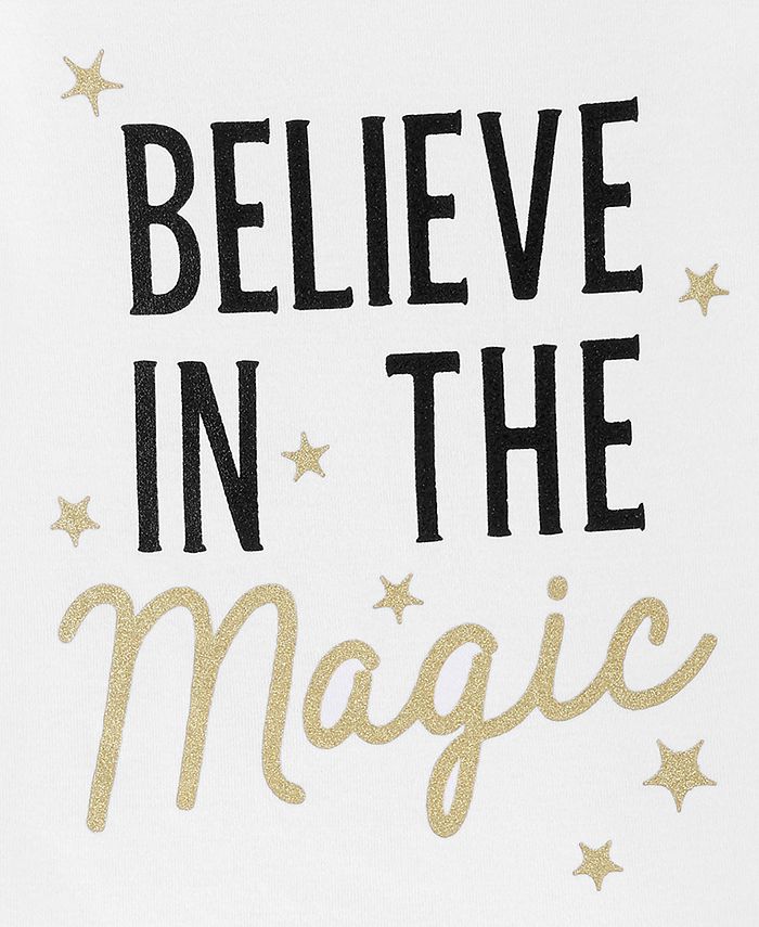 Carter s Little Big Girls 2 Pc. Believe In The Magic Pajamas Set