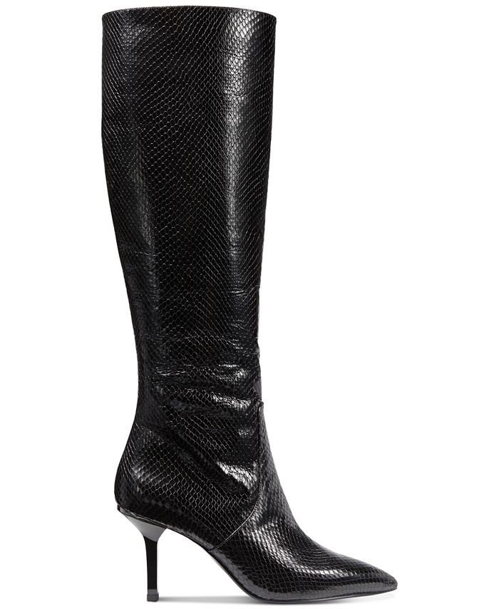 Michael Kors Katerina Leather Tall Dress Boots - Macy's