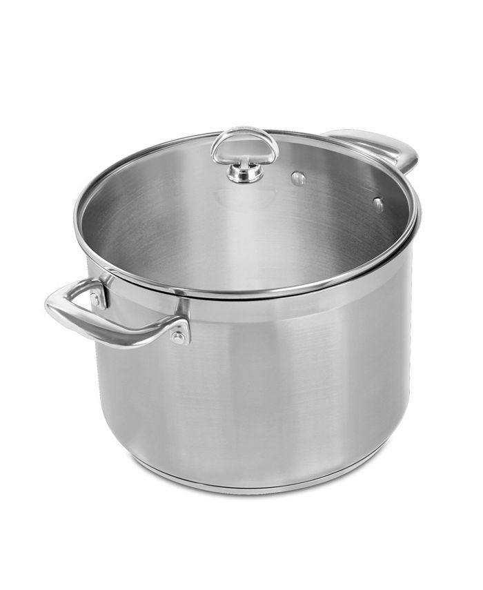 Chantal - Induction 21 Steel Cookware 8Qt. Stockpot With Glass Lid