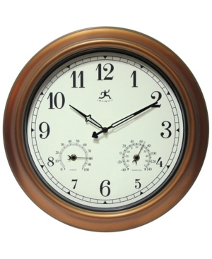 Infinity Instruments Round Wall Clock In Copper
