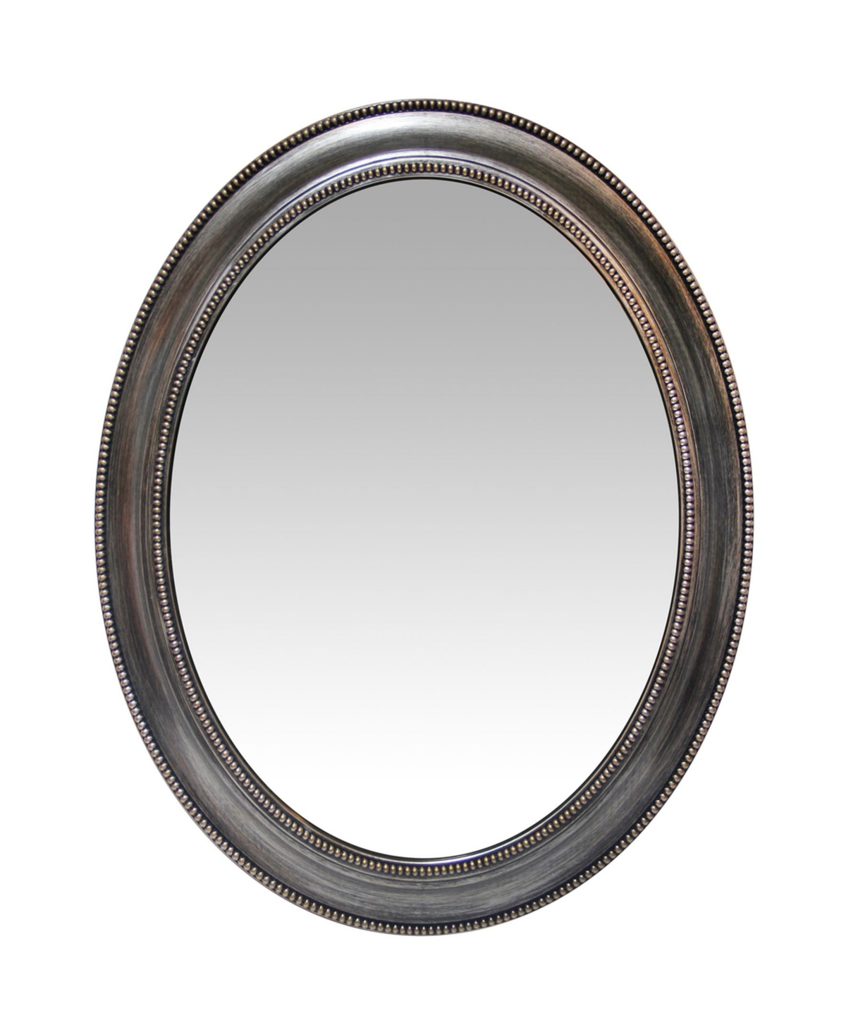 Oval Wall Mirror - Silver
