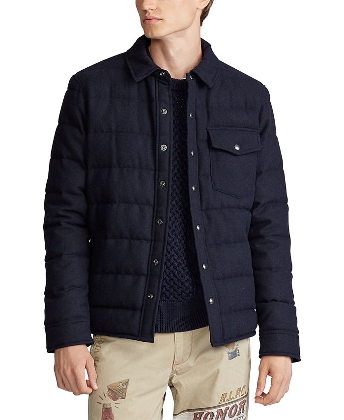 Polo Ralph Lauren Men's Navy Twill Jacket & Reviews - Coats & Jackets - Men  - Macy's
