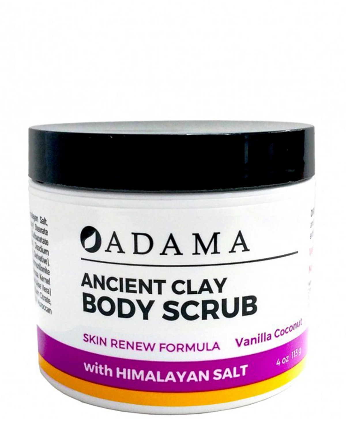 Body Scrub with Sea Salt, Vanilla Coconut, 4 oz - No COLOR