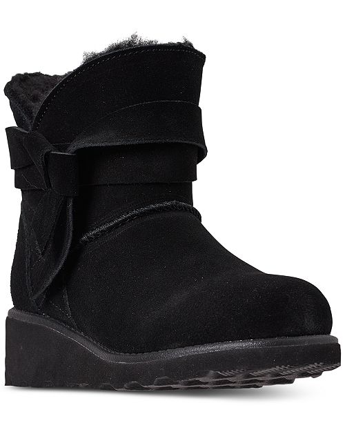 Bearpaw Little Girls Maxine Wedge Boots From Finish Line