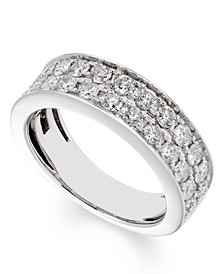 Certified Diamond (1 ct. t.w.) Band in 14K White Gold