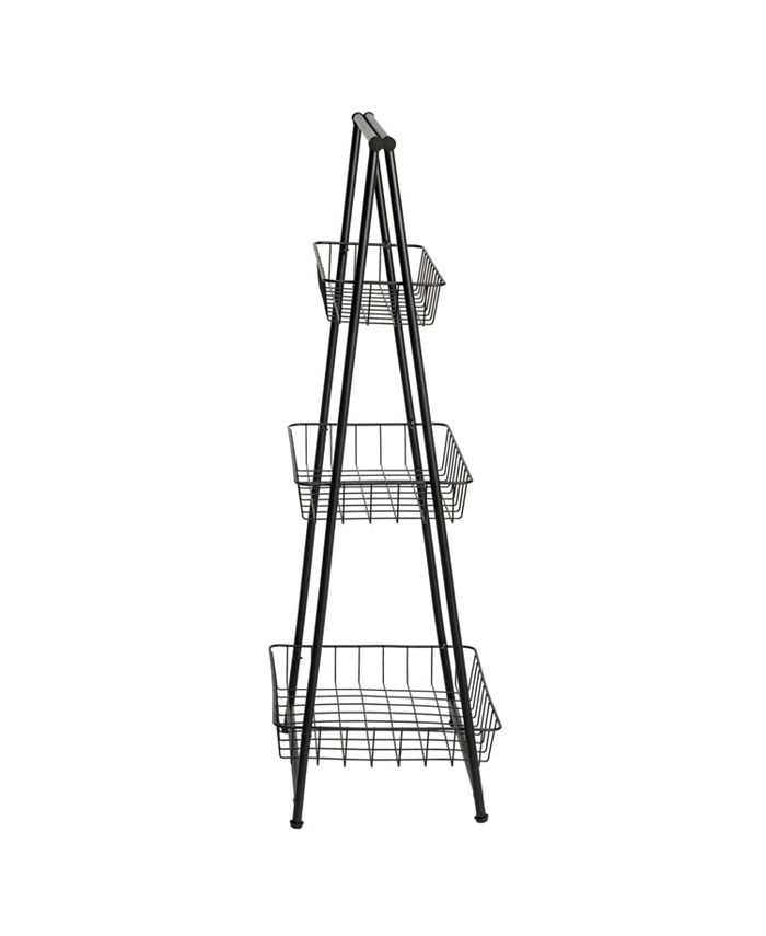 Honey Can Do 3Tier Folding AFrame Shelf Macy's