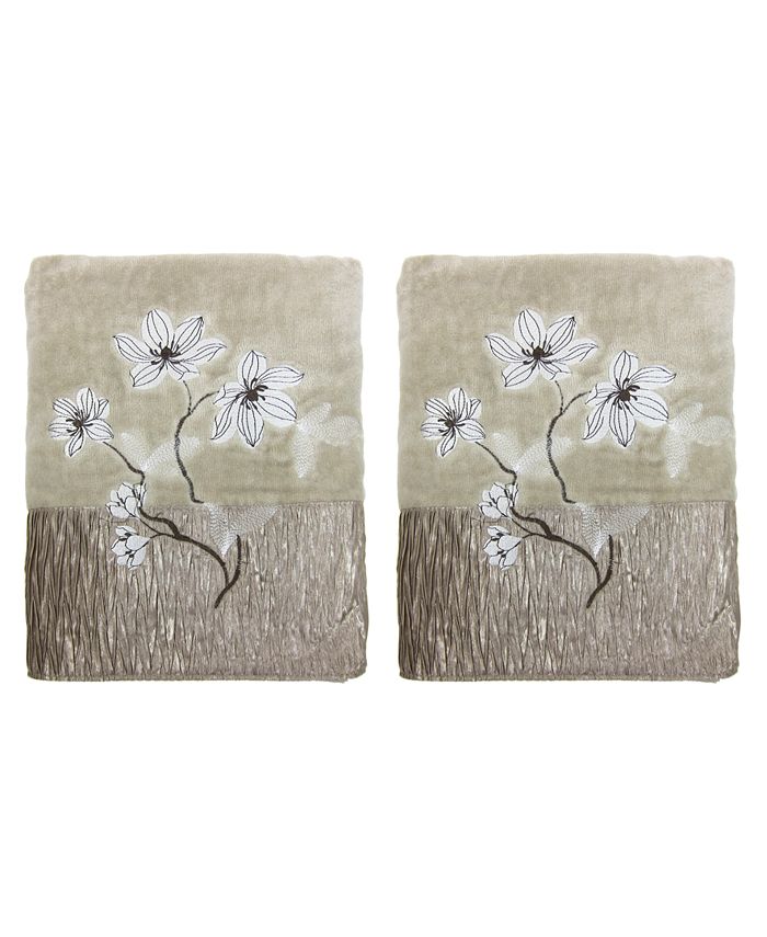 Croscill Magnolia Floral 2Pc. Bath Towel Set Macy's