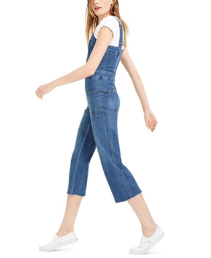 Dollhouse Juniors' Denim Zipper Overalls Macy's