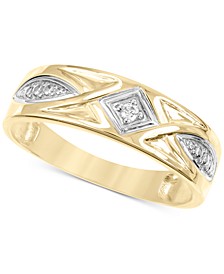 Men's Diamond Accent Band in 14k Gold