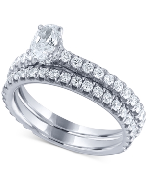 image of Diamond Oval Bridal Set (1-1/4 ct. t.w.) in 14k White Gold