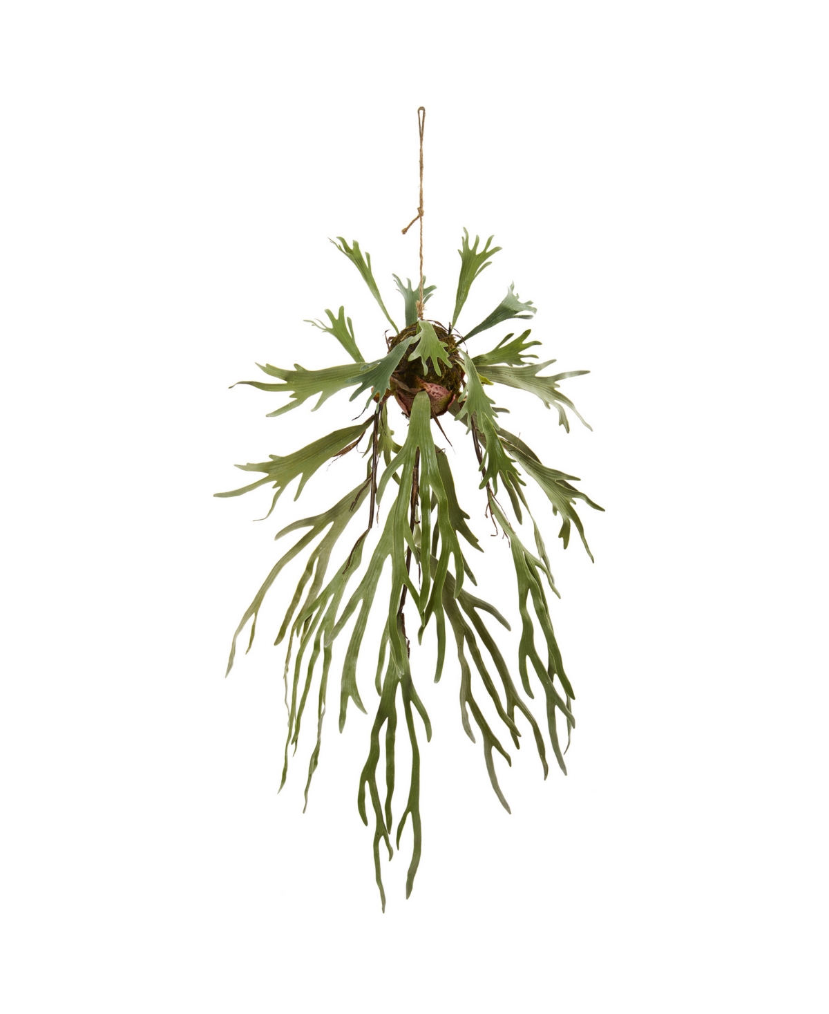 50" Staghorn Artificial Hanging Plant - Green