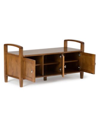 Warm Shaker Storage Bench