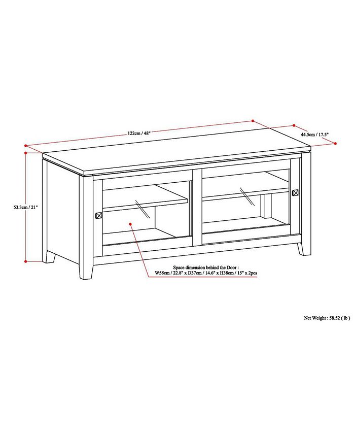 Simpli Home Cosmopolitan TV Stand Macy's