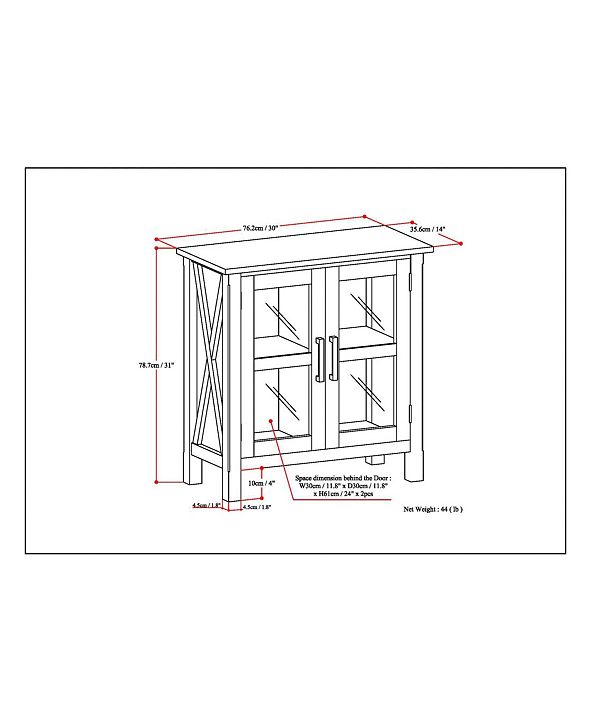 Simpli Home Kitchener Storage Cabinet & Reviews ...