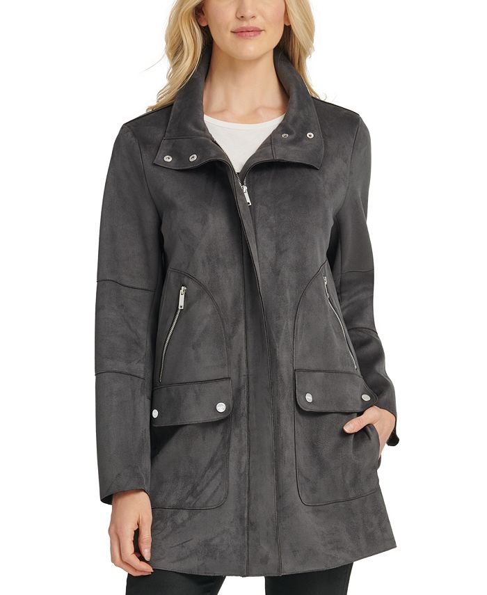 Dkny suede jacket outlet
