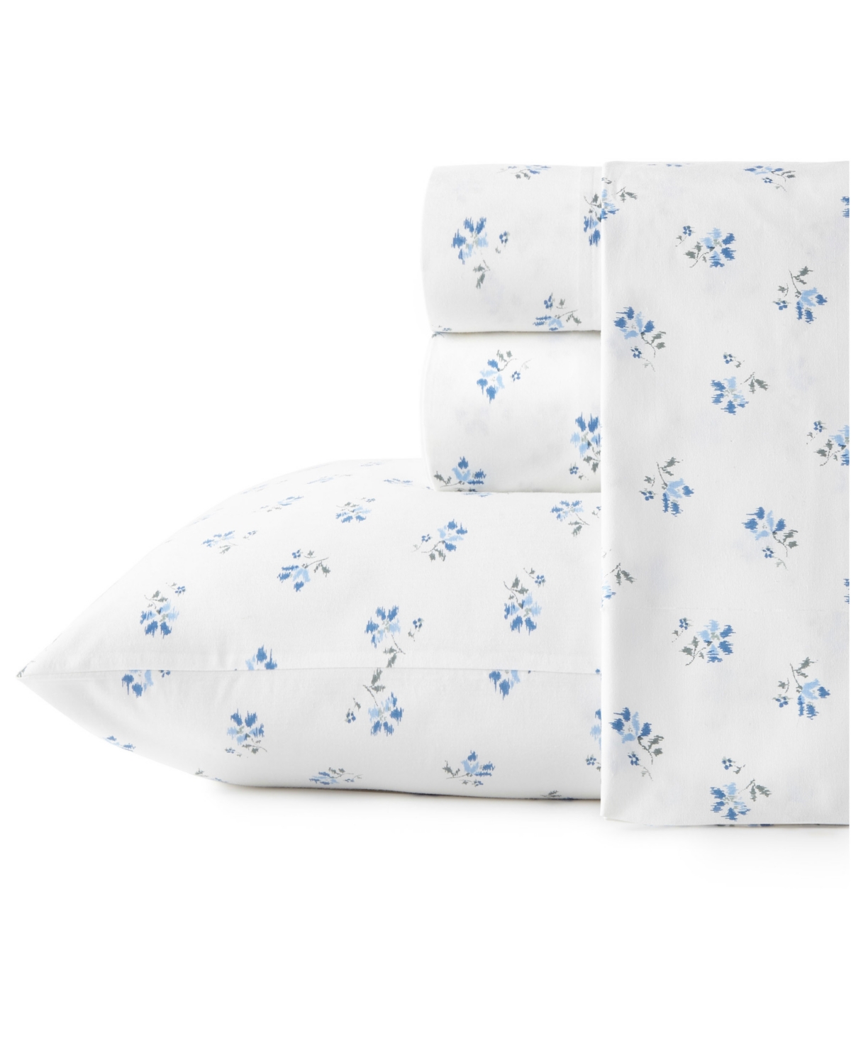 Stone Cottage Cotton Percale 4 Piece Sheet Set, Full In Sketchy Ditsy