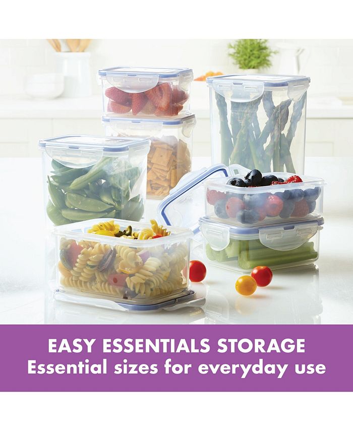 Lock n Lock Easy Essentials Rectangular 14-Pc. Food Storage Container Set -  Macy's