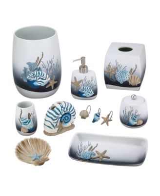 Blue Lagoon Ombre Seashells Tumbler