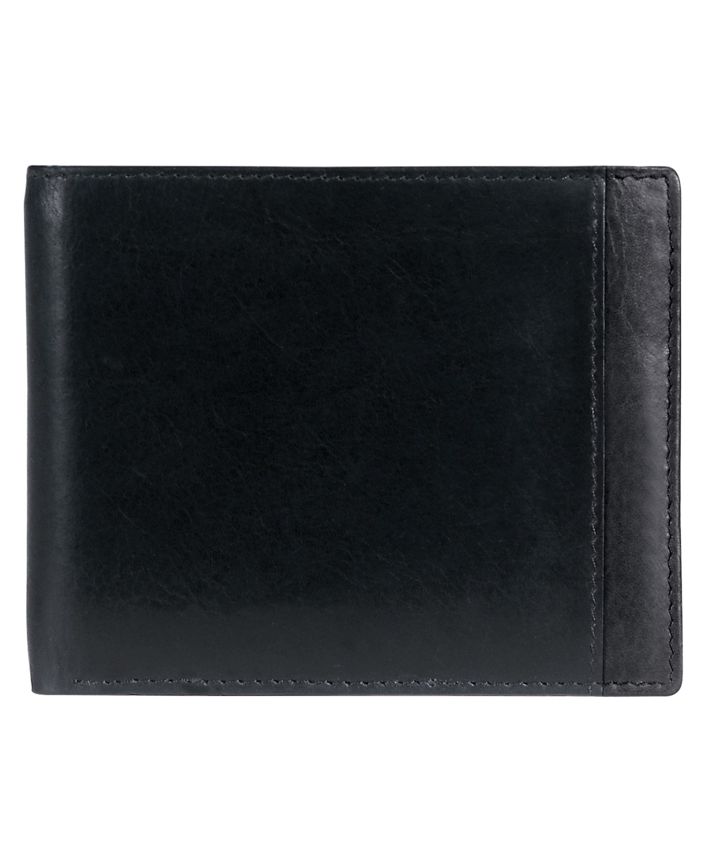 Мужские кошельки Mancini Casablanca Collection RFID Secure Center Billfold with Removable Left Wing Passcase, цвет: Чёрный — фото 1
