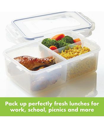 Lock n Lock - Easy Essentials™ On the Go Divided Rectangular 34-Oz. Food Storage Container