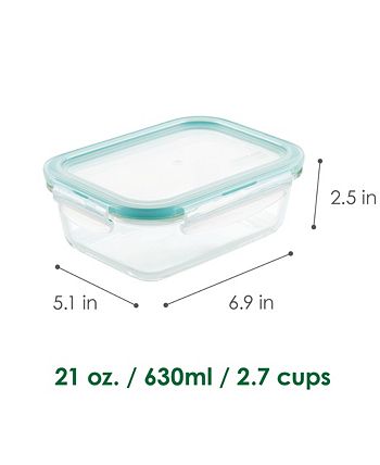 Lock n Lock - Purely Better Glass 21-Oz. Rectangular Food Storage Container