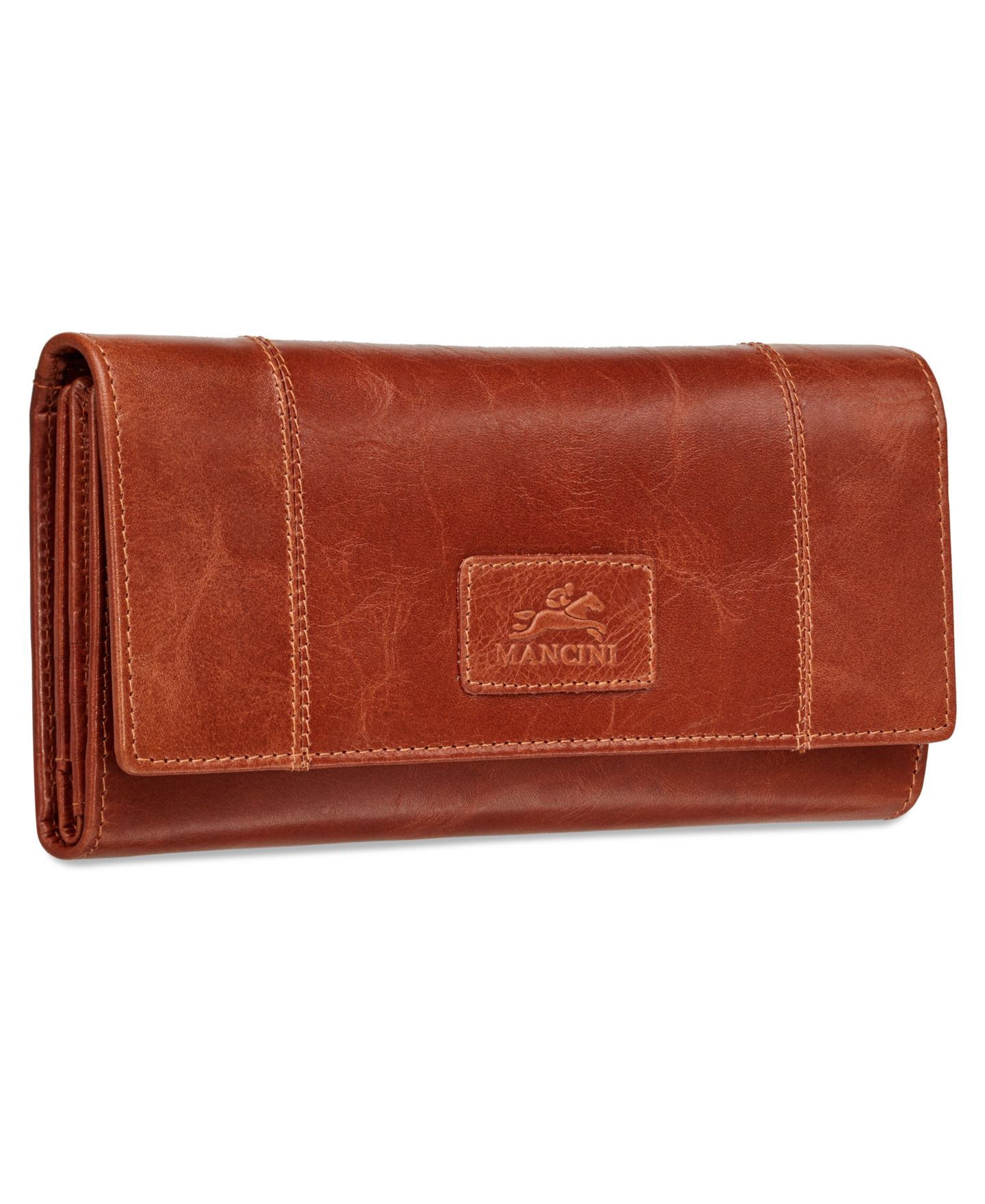 Женский кошелёк Mancini Casablanca Collection RFID Secure Ladies Trifold Wing Wallet, цвет: Чёрный — фото 10