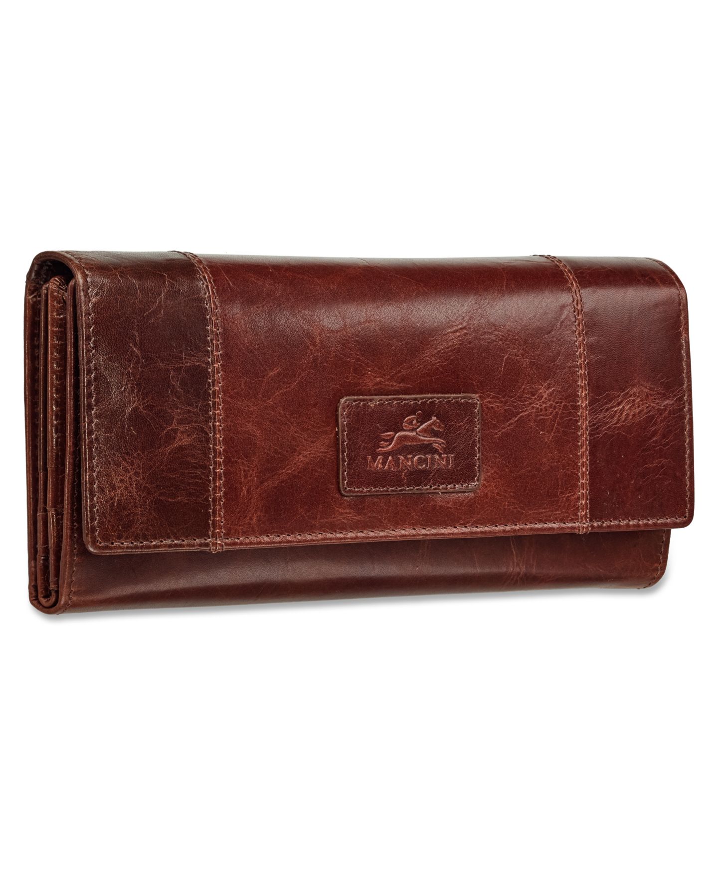 Женский кошелёк Mancini Casablanca Collection RFID Secure Ladies Trifold Wing Wallet, цвет: Чёрный — фото 19