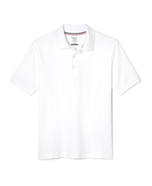 image of French Toast Husky Boys Short Sleeve Interlock Knit Polo Shirt