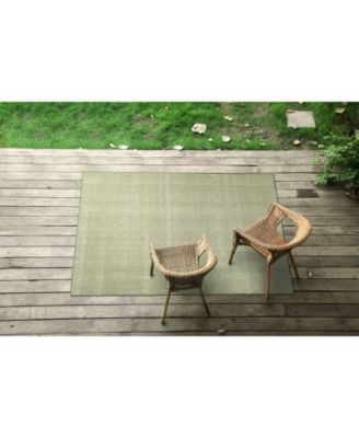 Kaleen Ziggy ZIG01-23 Olive 5' x 7'6" Outdoor Area Rug