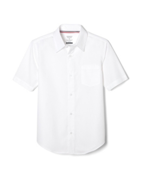 French Toast Husky Boys Short Sleeve Dress Shirt with Expandable Collar