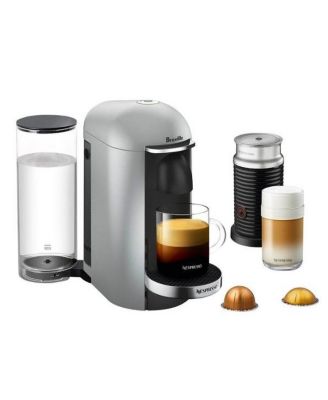 Overall, the Nespresso by Breville VertuoPlus Deluxe Coffee and Espresso Maker Bundle with Aeroccino/SILVER is a great option for anyone who wants a high-quality coffee and espresso maker that is easy to use and versatile. With its sleek and modern design, it will look great in any kitchen. Description by ChatGPT.