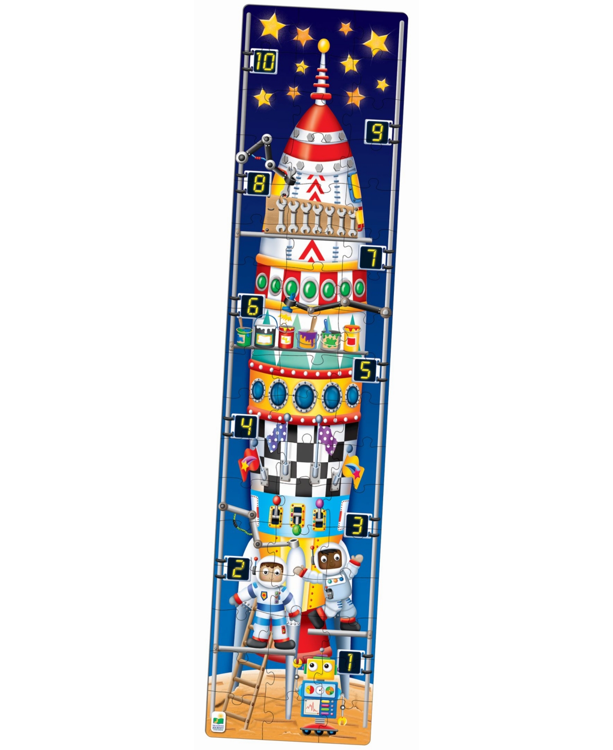 The Learning Journey Kids' Long And Tall Puzzles- 123 Rocket Ship In Multi