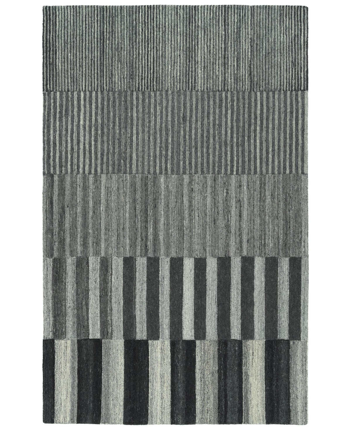 Kaleen Alzada ALZ01-38 Charcoal 8' x 10' Area Rug - Charcoal