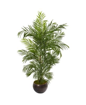 Nearly Natural - 66" Areca Palm Artificial Tree in Planter UV Resistant Indoor/Outdoor